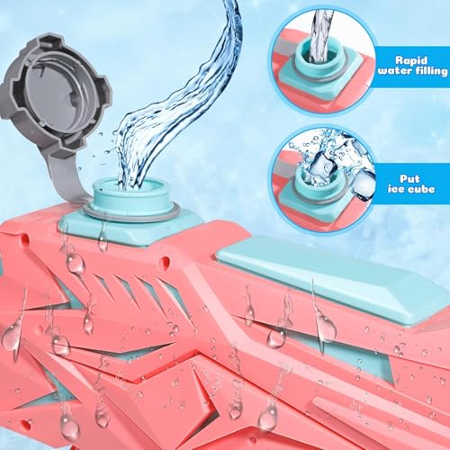 Storio Water Blaster Gun Blaster Squirt Gun - Double Nozzle Water Pistol for Kids Adult 600cc for Outdoor Pool Beach Yard Summer Swimming Water Fighting - Pool Toys Boys Girls Children Kids 3 4 7 8 2