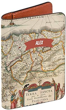 Vintage Map Collection - Personalized RFID Passport Holder for Women and Men