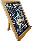 Rustic Chalkboard Sign | 15" x 12" | Smooth Wooden Frame with Non-Porous Magnetic Surface for Home Decor, Kitchen, Wedding, Restaurants & Bar Table Top