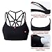 YIANNA Women's Padded Sports Bra Cross Back High Impact Workout Running Yoga Bra
