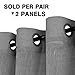 H.VERSAILTEX Linen Curtain Panel Pair Extra Long 108