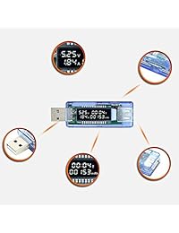 hiletgo LCD USB Voltaje de Corriente Cargador Doctor Capacidad Tester Meter Power Bank