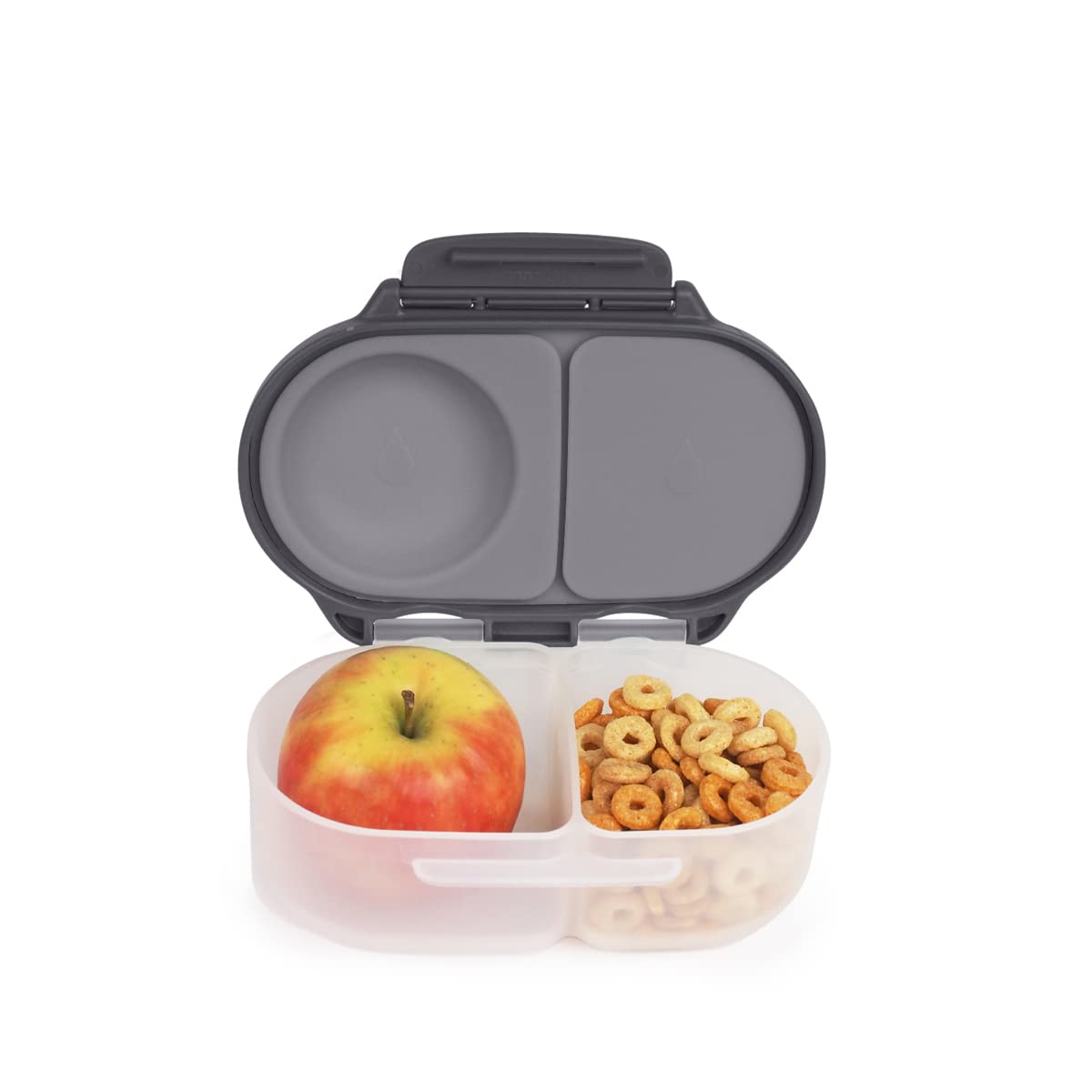 b.box Snackbox | Mini Bento Lunch Box with 2 Leakproof Compartments | Ideal for Toddlers, Kids Lunch & Snacks | Fits Whole Piece of Fruit | BPA Free