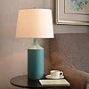 Kenroy Home Crayon Table Lamp, Matte Teal Ceramic Finish