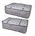 Vercord 8 Set Travel Packing Pods Luggage Organizers Cubes with Laundry Bags Accessories, Grey