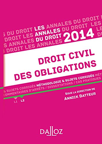 Droit civil des obligations 2014