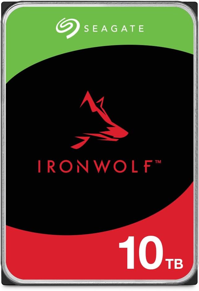 Seagate IronWolf 10 TB NAS HDD ST10000VN0008 3.5 inch SATA 6 Gb/s 256 MB