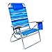 Extra Large - High Seat Heavy Duty 4 Position Beach Chair w/ Drink Holder