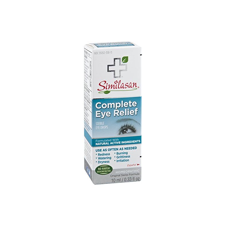 Similasan Complete Eye Relief Eye Drops 0.33 Ounce Bottle, for