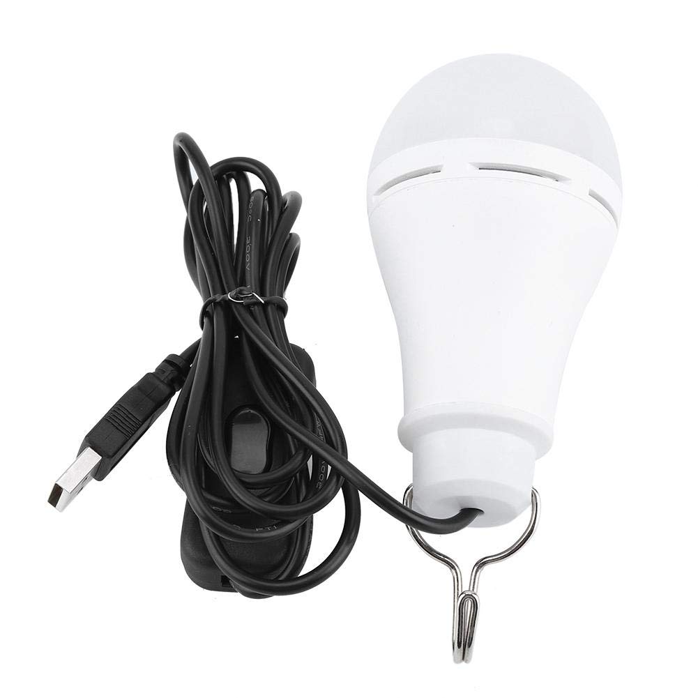 LED Light Bulb USB Camping Portable Emergency Light USB Rechargeable Hanging Lights for Garage Warehouse Car Truck Fishing Boat Outdoor