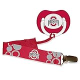 Baby Fanatic Pacifier with Clip - Ohio State University