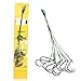 Sougayilang Fishing Hook Snelled Stainless Steel Wire Leader Fishing Rigs Hooks Pack of 10pcs