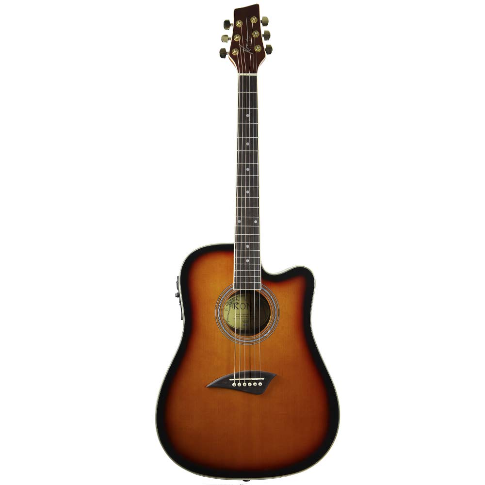 Amazon.com: Kona K2SB Acoustic Electric Dreadnought Cutaway Guitar in  Tobacco Sunburst Finish: Musical Instruments