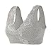 ZUMIY Lace Cotton Nursing Bra, Women's Maternity Breastfeeding Tank Top Gray