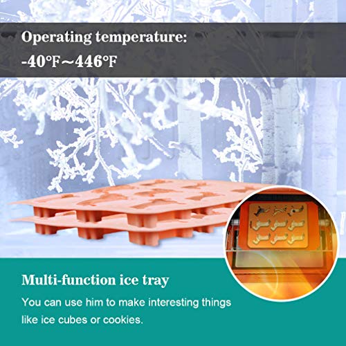 Dachshund Silicone Ice Cube Trays BPA Free 3 Pack,Easy-Release and Stackable 9-Ice Molds Flexible Ice Tray Weiner Dog Shape for Ice Cube Chocolate Baby Food Making (3 pack)