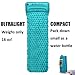Hikenture Backpack Sleeping Pad | Lightweight Camping Sleeping Bag Pad | Ultralight & Compact & Inflatable Air Mattress Pad-Insulated Air Mat | for Camp,Backpacking,Hiking,Scouts,Travel (Blue)
