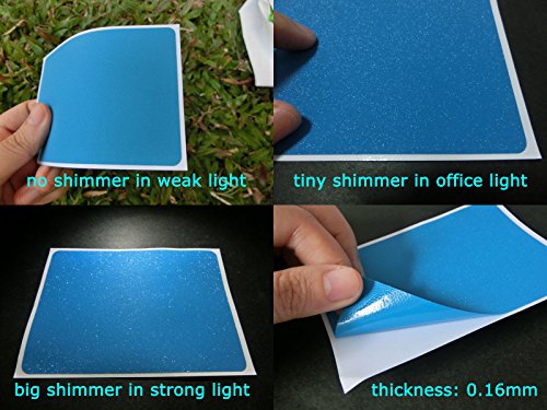 BingoBuy 5-packs Customized Trackpad Touchpad Cover Skin Protector Sticker for 15.6'' HP Envy 15-ae m6-ae m6-p series, e.g.15-ae065sa, m6-ae151dx, m6-p114dx (shimmery light blue)