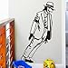 ORDERIN Star's Decal Singer Dancer Michael Jackson Removable Mural Wall Stickers for Home Wall Decor