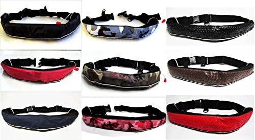 インフレータブルライフジャケット ベルトタイプ 自動膨張式 9色から選択可 ブラック Eyson ライフジャケット フローティングベスト Amazon