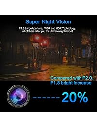 Tovendor DVR Recorder for Cars, FHD 1080P Dash Camera 3 '' IPS Screen Car Recorder Driving Car con G Sensor WDR, visión nocturna y detección de movimiento