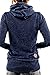 Cutiefox Leisure Side Pockets Front Slim Fit Fleece Hoodie Sport Sweatshirt(Blue,S)