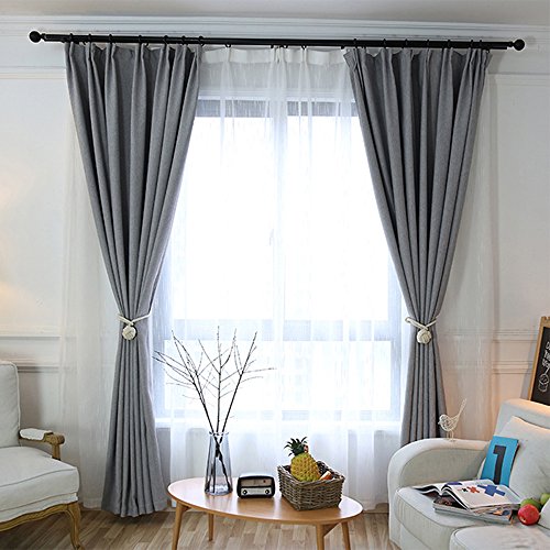 BUZIO 2 – Pack Window Curtain Rope Holdbacks – Decorative Hand-knitted Cord Cotton Tiebacks for Blackout Curtain, Beige - Thumbnail 7