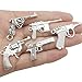 Gun Charm Collection-100g Craft Supplies Pistol Gun Weapon Charms Pendants for Crafting, Jewelry Findings Making Accessory for DIY Necklace Bracelet Earrings (M115)
