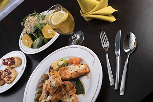 DANIALLI	20-Piece	Flatware	Set	For	4,	Modern	Sleek	Design	Silverware	Set,	18	10	Stainless	Steel	Utensils,	Include	Knife/Fork/Spoon,	Mirror	Polished	Set	of	Cutlery,	Dishwasher	Safe - Thumbnail 5