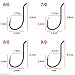 Black Octopus Fishing Hooks, 100pcs Catfish Circle Hooks, High Carbon Steel, Long Shank, Freshwater Saltwater
