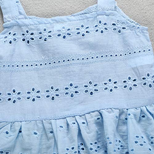 Toddler Kids Baby Girl Floral Outfit Lace Halter Tank Top+Boho Skirt Dress Set Summer Clothes (Boho Skirts, 1-2 Years) - Thumbnail 7