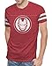 Marvel Comics Avengers Infinity War Iron Man Varsity Logo Mens T-Shirt (XL)