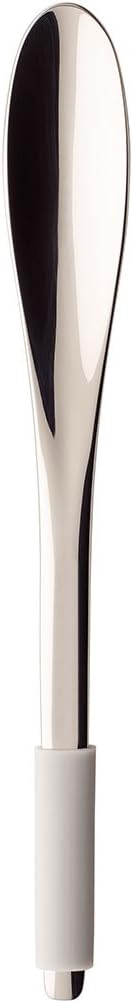 Villeroy und Boch Caffè Club Espressolöffel Touch of Smoke, 14,5 cm, Edelstahl, Griff mit grauem Silikon ummantelt