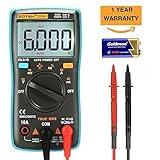 Acekool Digital Multimeter,Portable 6000 Counts Auto Ranging Multi Tester Non Contact Voltage Detection OHM/Hz/Temp/Duty Cycle AC/DC Measuring Tester With Backlight LCD Display