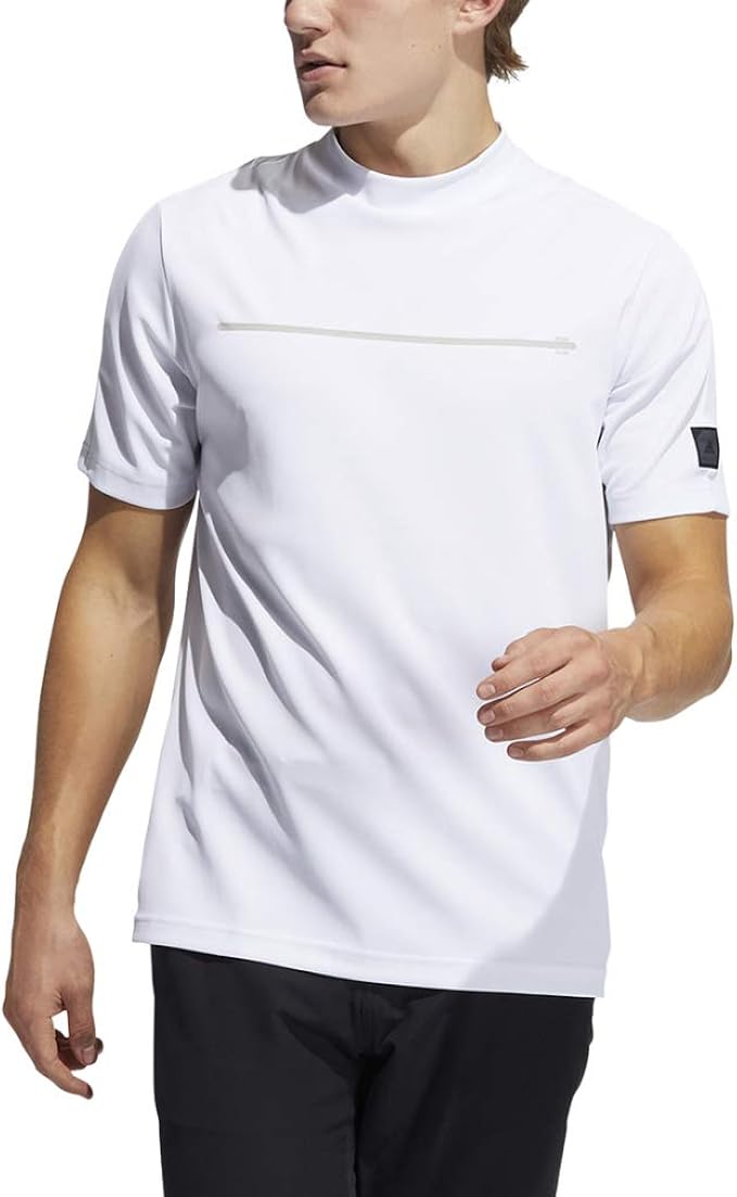 Amazon アディダス ゴルフウェア 半袖シャツ Adicross チェストラインド モックネックシャツ シャツ 通販