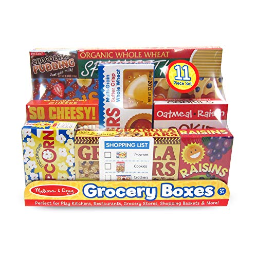 image for Melissa & Doug Let's Play House! Grocery Shelf Boxes (Pretend Play, Pr