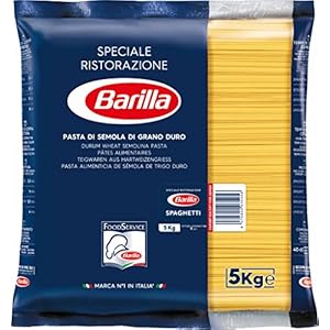 バリラ No.5 スパゲッティー 5kg [並行輸入品]