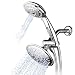 Hydroluxe 30-Setting Ultra-Luxury 6 inch Rainfall Shower Head & Handheld 3-way Combo with Water Saving Pause Switch and Stainless Steel Hose/Enjoy Separately or Together! Premium All Chrome Finish primary