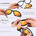 BELINOUS Safety Glasses, Polarized Motorcycle Riding Glasses Goggles Sunglasses Accessory for Men Women, 4 in 1 Copper Smoke Clear Yellow Lenses, Black Frame, Cycling Driving Hunting Fishing Shooting