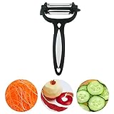 Fruit Peeler 3 in 1 Multifunctional Peeler, 360 Degree Swivel Vegetable Fruit Peeler - Non-slip Comfortable Handle ()