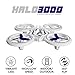 Force1 Mini Drone for Kids – Halo 3000 Quadcopter Drone w/Glowing RC Drone Mini LED Lights + Bonus RC Drones Battery and Mini Drone Blades