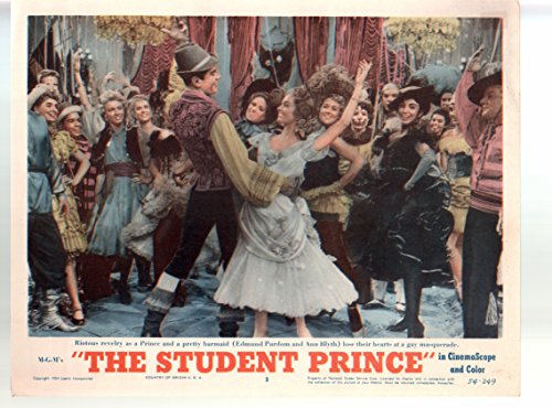 MOVIE POSTER: Student Prince-Edmund Purdom-Ann Blyth-11x14-Color-Lobby Card