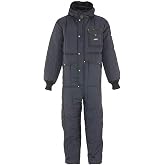 RefrigiWear Men's Iron-tuff Coveralls With Hood | Water-Resistant &amp; Wind-Tight Shell, Thigh-Length Snaps &amp; Zippers, 400-Denier Nylon Shell, Cold Storage Workwear