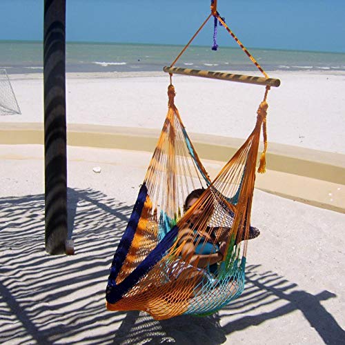 Oasis HeavyDuty Yucatan Hammock Chair Swing Type hammocks Include Wood bar 5 Years Warranty