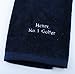 Personalized Golf Towel for men Custom Embroidered with Hanging Ring for Birthday Fathers Day Gift (Blue)
