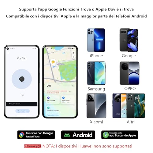ATUVOS Air Tag Pro Smart Tag Tracker for Android & iOS, Dual System Bluetooth Locator Works with Google Functions Find or Apple Where is APP, for Luggage, Bags.Replaceable Battery, 4 Pieces Black