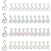 Waldd 120 Pieces Christmas Ornament Hooks Metal Wire Hooks Ornament Hangers for Christmas Tree Decoration
