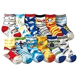 Skid Baby Socks-have Anti skid Particles Baby Socks 12-pack Bright Colored Socks