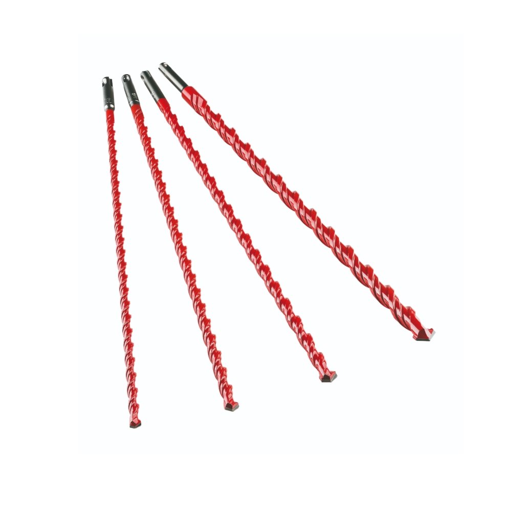 ALPEN Carbide Multi-Purpose Drill Bit Set Professional Multicut 4-Piece (Diameter 6-16 mm, with SDS-Plus Shank, Length 450 mm, Rotary Drilling in Tiles, Masonry, Metal, Plastic) 57900004100