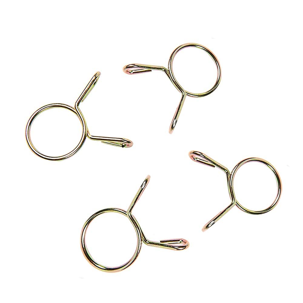 YOFASEN Pipe Clamps - 6-20mm Fuel Line Hose Clips Water Pipe Air Tube Silicone Vacuum Hose Clamp Fastener