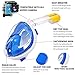 SEGMART Seaview 180° Panoramic Snorkel Mask - EasyBreath Snorkeling Mask Full Face,Anti-Fog,Hypoallergenic Silicone Facial Lining (Green, L/XL)